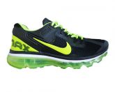 Tênis Nike Air Max 2013 Preto e Verde MOD:10772  Lançamento